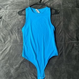 Blue bodysuit
